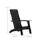 Flash Furniture Black Modern 4 Slat Back Adirondack Chairs, PK4 4-JJ-C14509-BK-GG - alternate 5